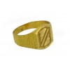 22k Gold Gents Getti TV Ring